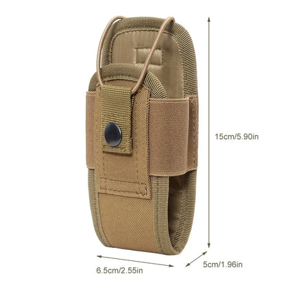 Tactical Walkie Talkie Pouch Oxford MolleRadio Pouch Holder Pocket PortableOutdoor Hunting Sports Waist BagInterphone Holster