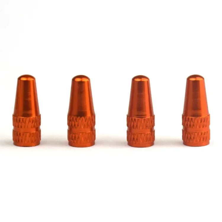 4PCS Aluminum Alloy Bike Tire Valve Caps FV/Presta Valve Covers for Road MTB Track Racing Bikes Durable Cycling Accessories