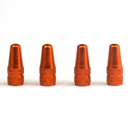 4PCS Aluminum Alloy Bike Tire Valve Caps FV/Presta Valve Covers for Road MTB Track Racing Bikes Durable Cycling Accessories