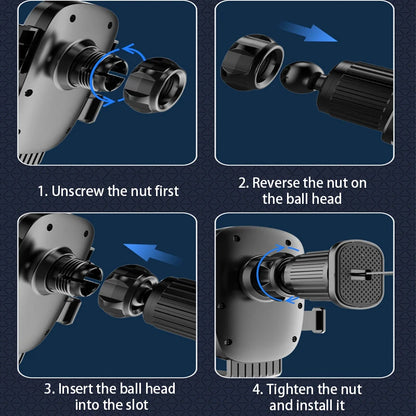 SEAMETAL Car Phone Holder Bracket Accessories Interior Air Outlet Vent Base Gadget Universal Auto Cellphone Support Accessories