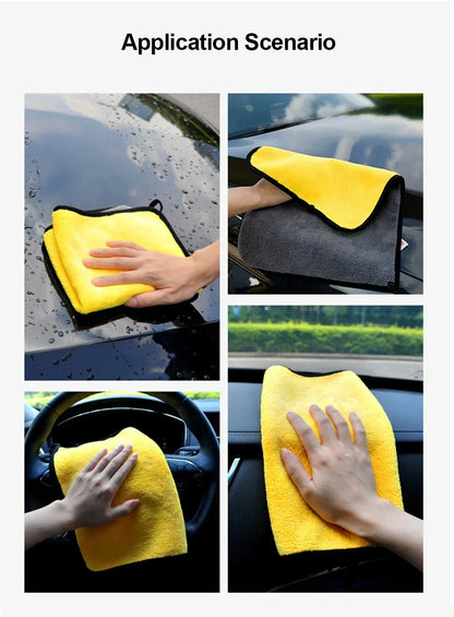 Cars Wash Microfiber Towel 30x30/60CM Car Cleaning Drying Cloth Hemming Cars Care Cloth Detailing Car Wash Towel