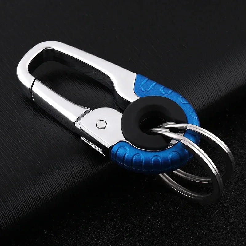 Keychain Buckle for Men Stainless Steel Key Ring Key Chain Hook Outdoor Carabiner Climbing Keyfob Accessories