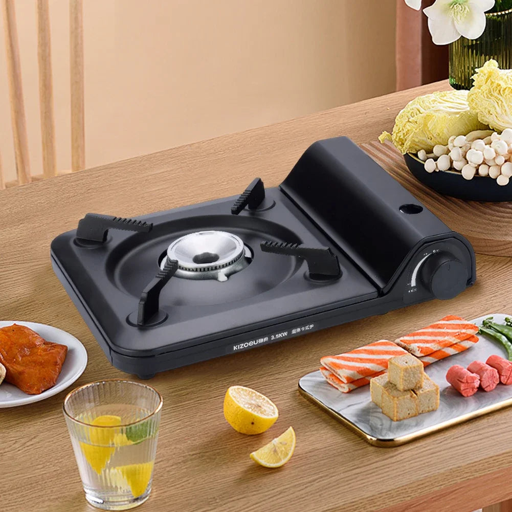 Camping Gas Stove Single Burner Camping Stove Automatic Ignition Cassette Stove Portable Gas Burner for Indoor Outdoor Cooking