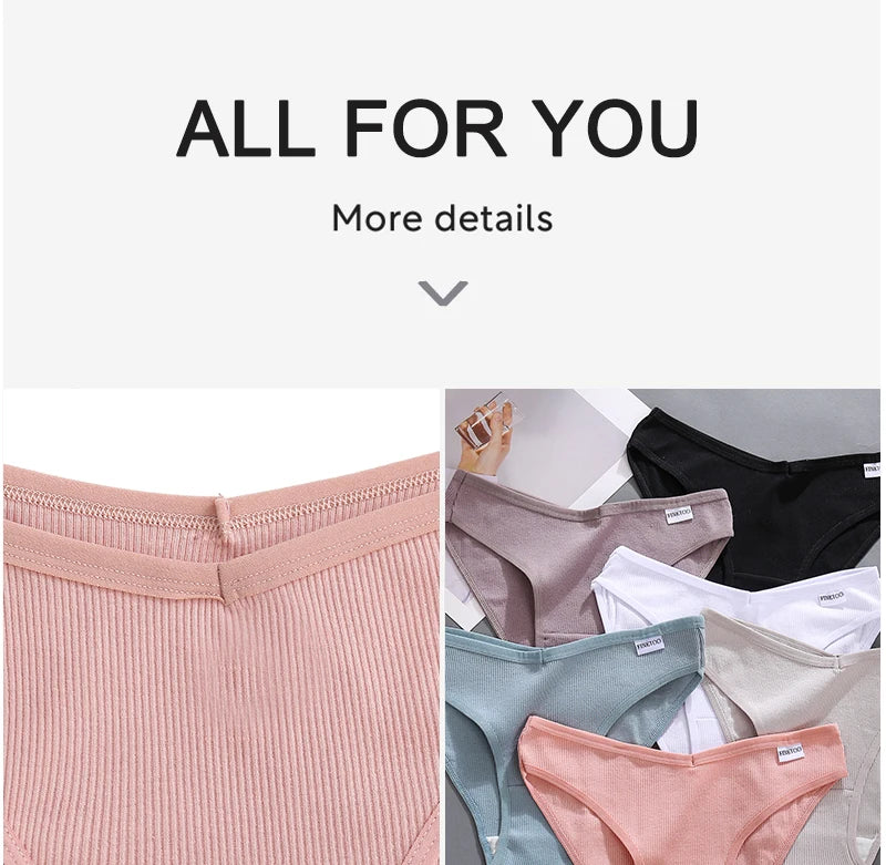 FINETOO 3PCS/Set M-XXL Women Sexy Cotton Panties Underwear Female Underpants Woman Briefs Cotton Pantys Girl Intimates Lingerie