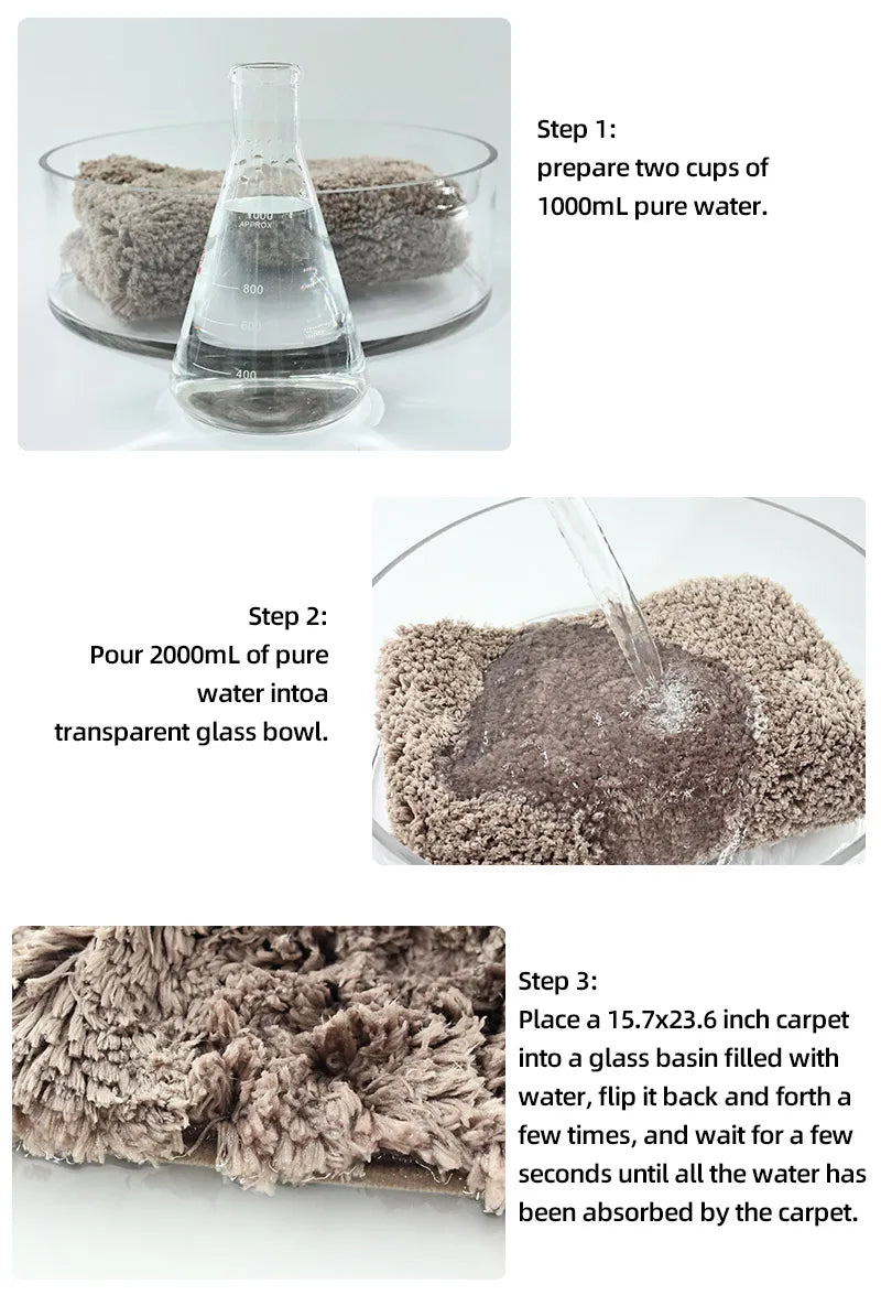 A small bathroom mat, non-slip, absorbent mat, thick U-shaped, simple solid color floor mat, toilet mat