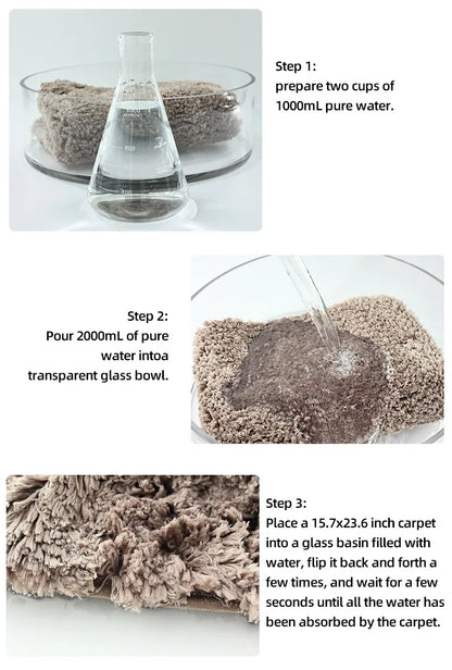 A small bathroom mat, non-slip, absorbent mat, thick U-shaped, simple solid color floor mat, toilet mat