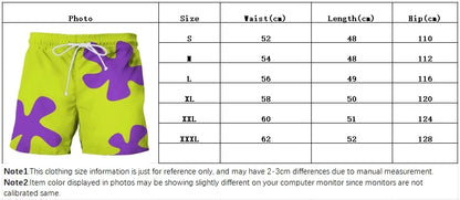 New Summer 3D Anime Patrick Star Board Shorts Trunks Quick Dry Beach Swiming Shorts Women Men Hip Hop Short Pants Beach clothes