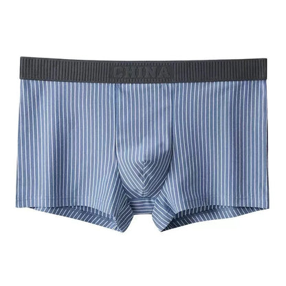 1Pcs Boxer Shorts Men's Underwear Sexy Panties Cotton Striped Man Underpants Male Boxers Homme U Convex Lingerie Free Shipping