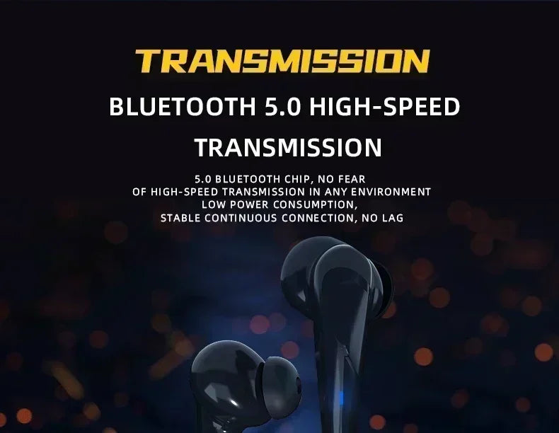 X15Pro Gaming Earbuds Wireless Bluetooth Earphones With Mic Bass Audio Sound Positioning 9D Stereo Music HiFi Headset For Gamer