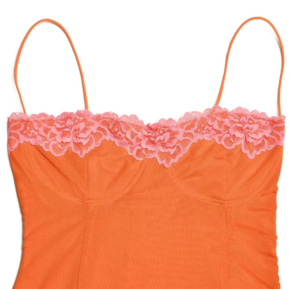 Mesh Lace Spaghetti Strap Sexy Dress Women 2024 Elegant Evening Summer Dress Backless Party Long Midi Dress Vestidos