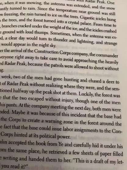 The Three-Body Science Fiction Book By Liu Cixin English Version