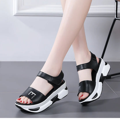 Shoes For Women Sandals Fashion Women Shoes Casual Heighten Comfortable Breathable Walking Sneakers Platform Ladies Shoes