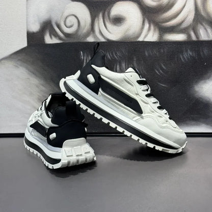 أحذية رياضية رجالية أحذية رياضية بنعل سميك أحذية رياضية كاجوال رياضية وترفيهية أحذية بدون كعب مقاومة للانزلاق