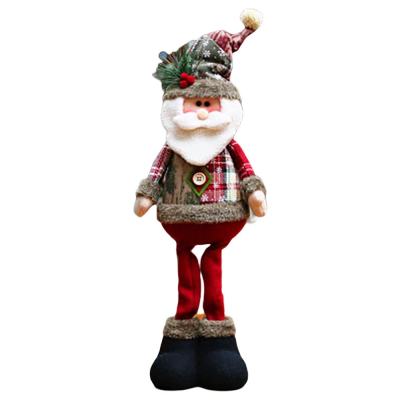 Innovative Elk Santa Snowman Doll Christmas Ornaments Merry Christmas Tree Decoration For Home Table Decor 2025 New Year Navidad