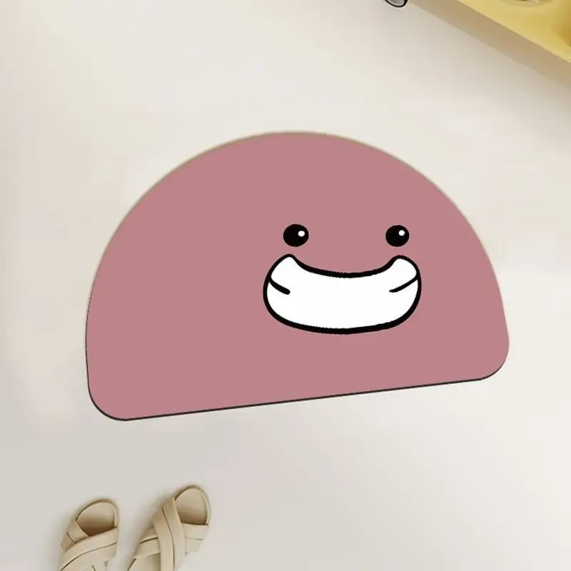 Bathroom door absorbent floor mat foot mat household toilet toilet soft diatom mud toilet quick drying non-slip mat