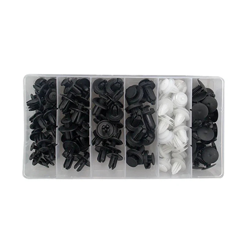 100pcs Auto Fastener Clip Kit Fender Rivet Clips Car Body Push Retainer Pin Rivet Bumper Door Trim Panel Retainer Car Clips