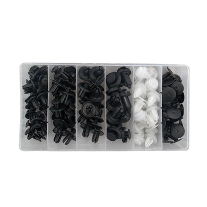 100pcs Auto Fastener Clip Kit Fender Rivet Clips Car Body Push Retainer Pin Rivet Bumper Door Trim Panel Retainer Car Clips