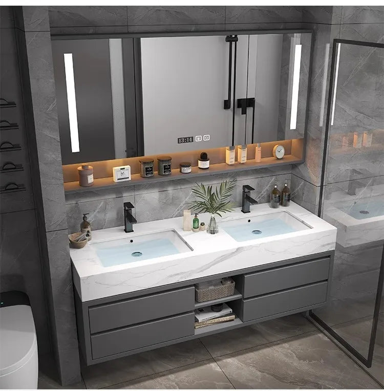 Bathroom Accesories Cabinet Wall Home Accessories Set Luxury Full Furniture Shelfs Sink Cabinet Modern Hovedskapet Bathroom Home