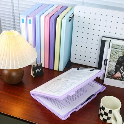 WQN-1PC Multi-Color Multi-function Large Capacity A4 Clip Storage Box For School And Office Use