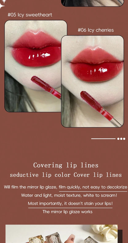 Mirror Lip Gloss Lip Gloss Lip Moisturizing Liquid Lipstick Waterproof Long-lasting Brightening And Non Fading Lip Gloss