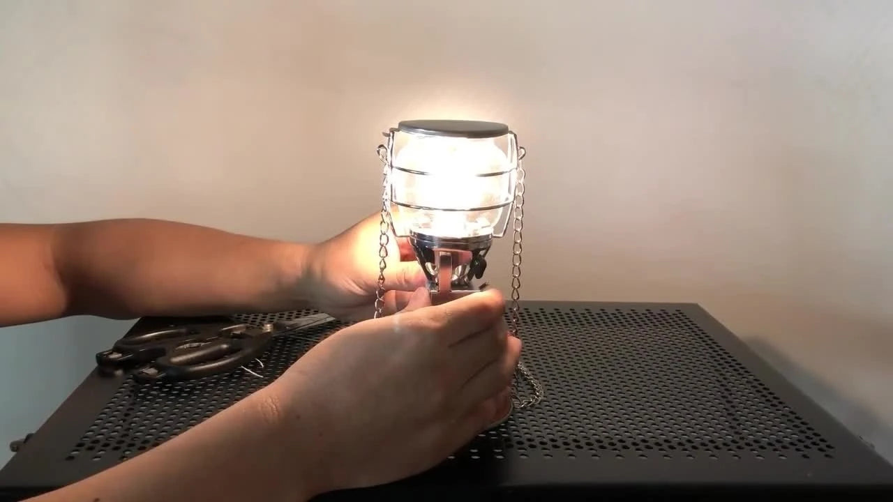 CAMPINGMOON Outdoor Lighting, Tent Light, Medium-sized Portable Small Lantern, Campsite Gas Light