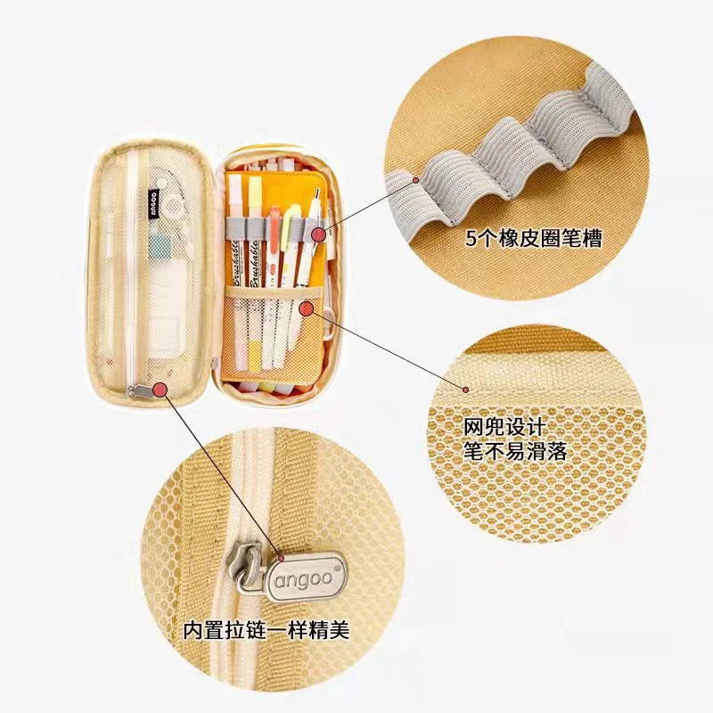 Kawaii Pencil Cases Large Capacity Pencil Bag Pouch Holder Box for Girls Office Students Organizer School Stationery Supplies