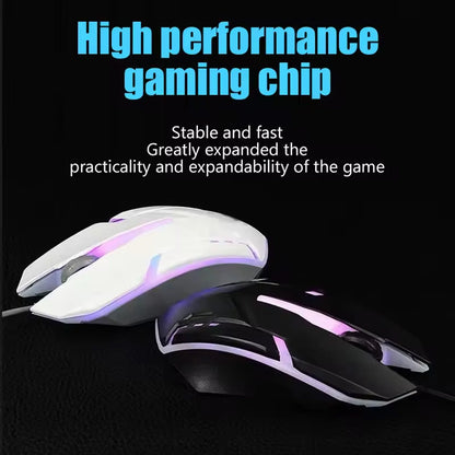 Practical Computer Mouse USB Mechanical Gaming Keyboard Mouse Anti-slip Matte Computer Keyboard For Suitable For PC And Tablets