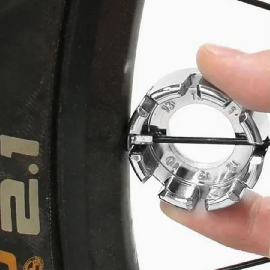 maintenance bicycle spoke wrench, bicycle spoke nipple key, 8-way wrench for bicycle maintenance, used for bicycle wire adjustme