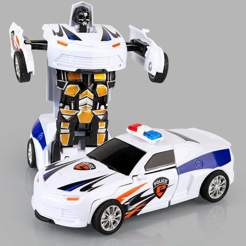 Transforming Inertial Car with Collision Technology: Autobot Robot Car for Boys