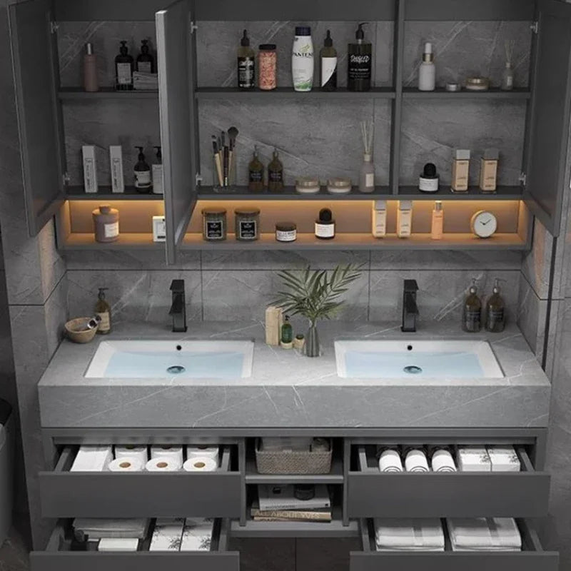 Bathroom Accesories Cabinet Wall Home Accessories Set Luxury Full Furniture Shelfs Sink Cabinet Modern Hovedskapet Bathroom Home