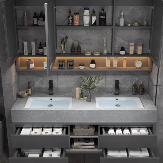 Bathroom Accesories Cabinet Wall Home Accessories Set Luxury Full Furniture Shelfs Sink Cabinet Modern Hovedskapet Bathroom Home