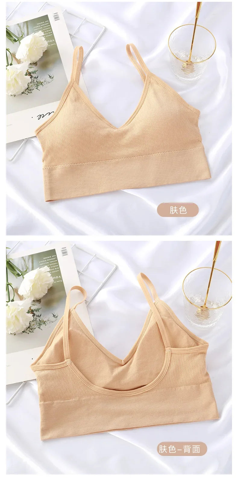 Seamless Women Push Up Bra Beautiful Back Bras Fitness Tops Brassiere Bralette Female Tube Top Underwear Bralet With Chest Pad
