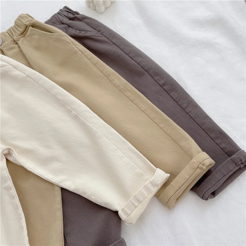 Kids Pants Kids Clothes Slacks Boys Girls Pants Foreign Style Korean Pants Autumn Spring Clothes for Kids