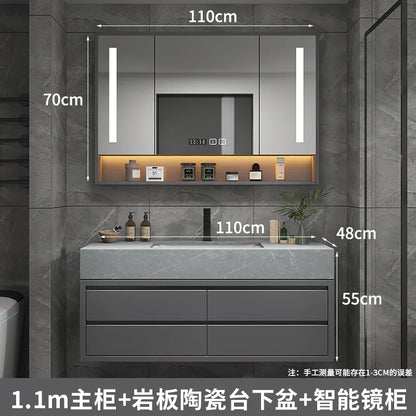Bathroom Accesories Cabinet Wall Home Accessories Set Luxury Full Furniture Shelfs Sink Cabinet Modern Hovedskapet Bathroom Home