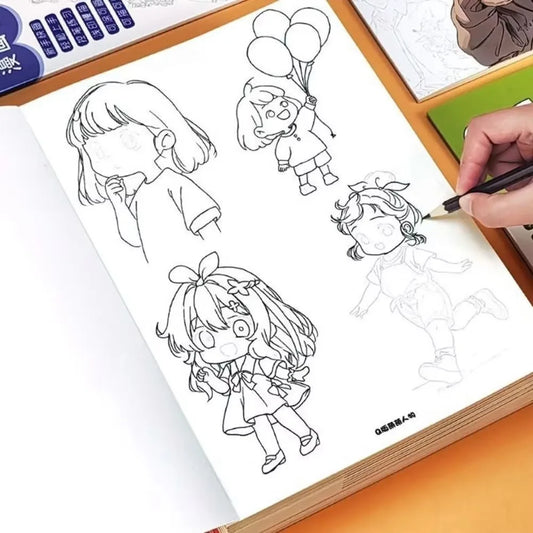 New Anime Drawing Copy Books Cartoon Character Copy Comics Tutorial Books Painting Exercise Book Hand Drawn Book Gifts