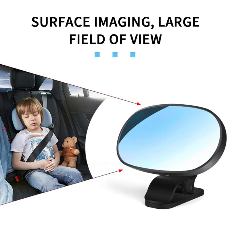 Interior Car Baby Mirror Rear Seat Baby Kids Monitor Mirrors For Safety Auto Windshield Suction Cup Sun Visor Plate Clip Mirror