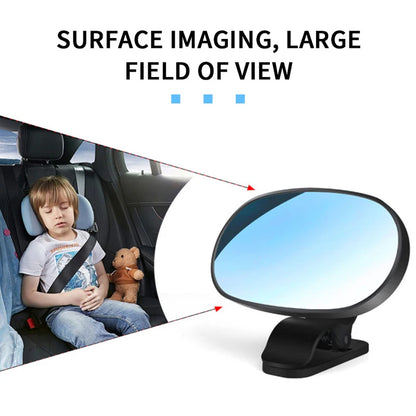 Interior Car Baby Mirror Rear Seat Baby Kids Monitor Mirrors For Safety Auto Windshield Suction Cup Sun Visor Plate Clip Mirror