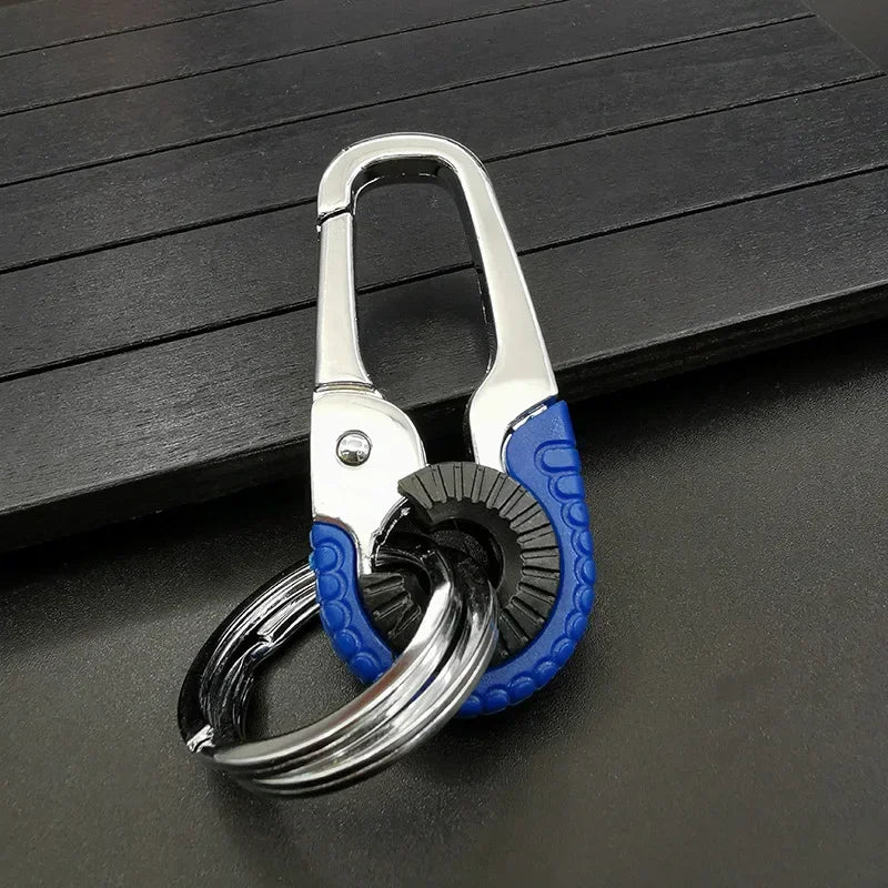 Keychain Buckle for Men Stainless Steel Key Ring Key Chain Hook Outdoor Carabiner Climbing Keyfob Accessories