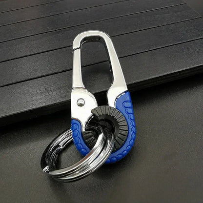 Keychain Buckle for Men Stainless Steel Key Ring Key Chain Hook Outdoor Carabiner Climbing Keyfob Accessories