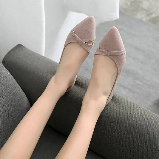 Lastest Shoes For Women Fashion Woman Flats Pointed Toe Hot Trendy Offer Genuine Mark Luxury Brand Cheap Clearance