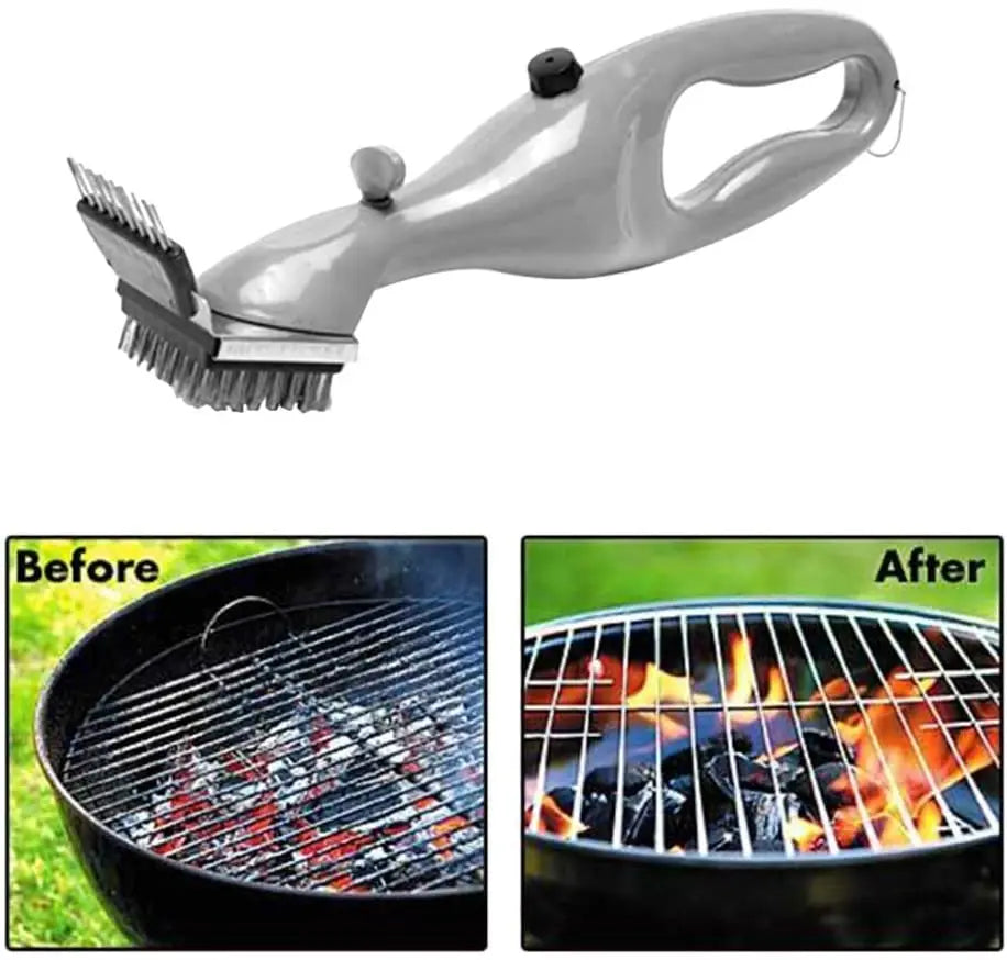 BBQ Grill Outdoor Steam Cleaning Brushes Barbecue Cleaner Suitable For Charcoal Scraper Gas Accessories Cooking Kitchen Tool
