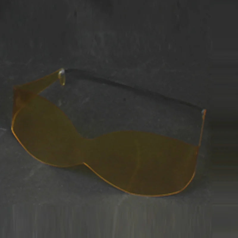 Anime Hawks Cosplay Accessories Adult Men Transparent Yellow Glasses Earphone Halloween Party Roleplay Props