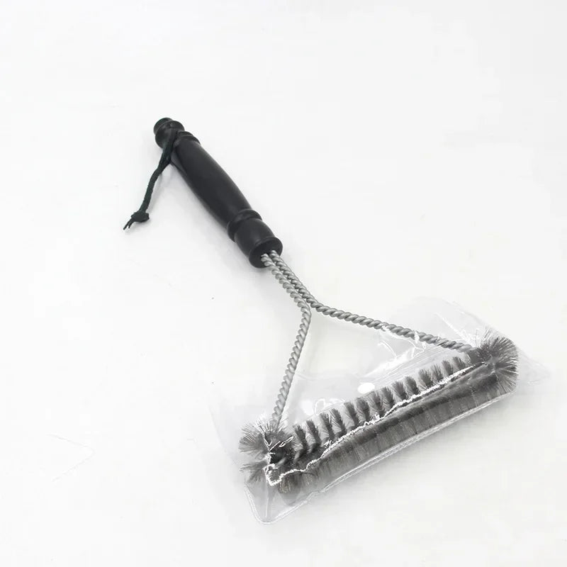 Barbecue Grill BBQ Brush Clean Tool Grill Accessories Stainless Steel Bristles Non-stick Cleaning Brushes Barbecue Accessories