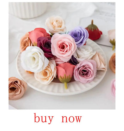 30Pcs/Bundle Fake Green Plant Cheap Artificial Plastic Flowers for Home Table Decorative Wedding Christmas Diy Candy Gift Box