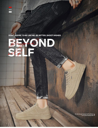 Men's Shoes 2025 New Spring Work Safety Shoes, Anti-slip, Wear-resistant, Versatile Casual Sports Work Shoes, Men's Board Shoes