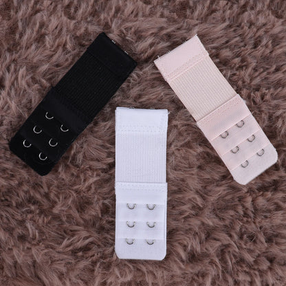 3 Pieces, 3 Rows with 2 Hook Extension Straps, Elastic, Soft and Comfortable Bra Straps, Women's Underwear Accessories