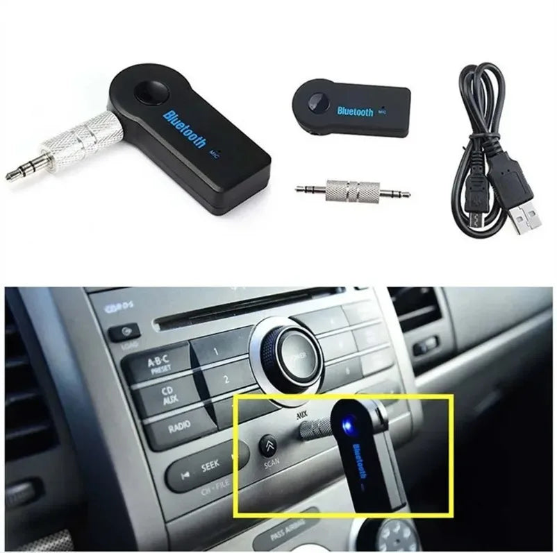 Bluetooth 5.0 Receiver Transmitter 2 in 1 Wireless Adapter 3.5mm Jack For Car Music Audio Aux A2dp Headphone Reciever Handsfree