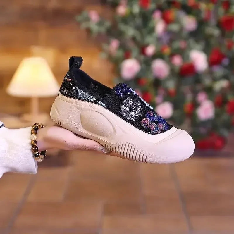 Shoes for Women Spring Autumn High on Platform Comfortable Fashion 2024 Woman Footwear New In Light Offer Daily Routine Casual A