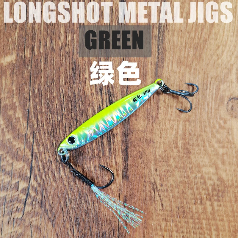 Mr JigginG Fast Sinking Metal Jig Lure 10/15/20/30/40g Saltwater Shore Casting Fishing Sea Bass Metal Jig Artificial Bait Tackle