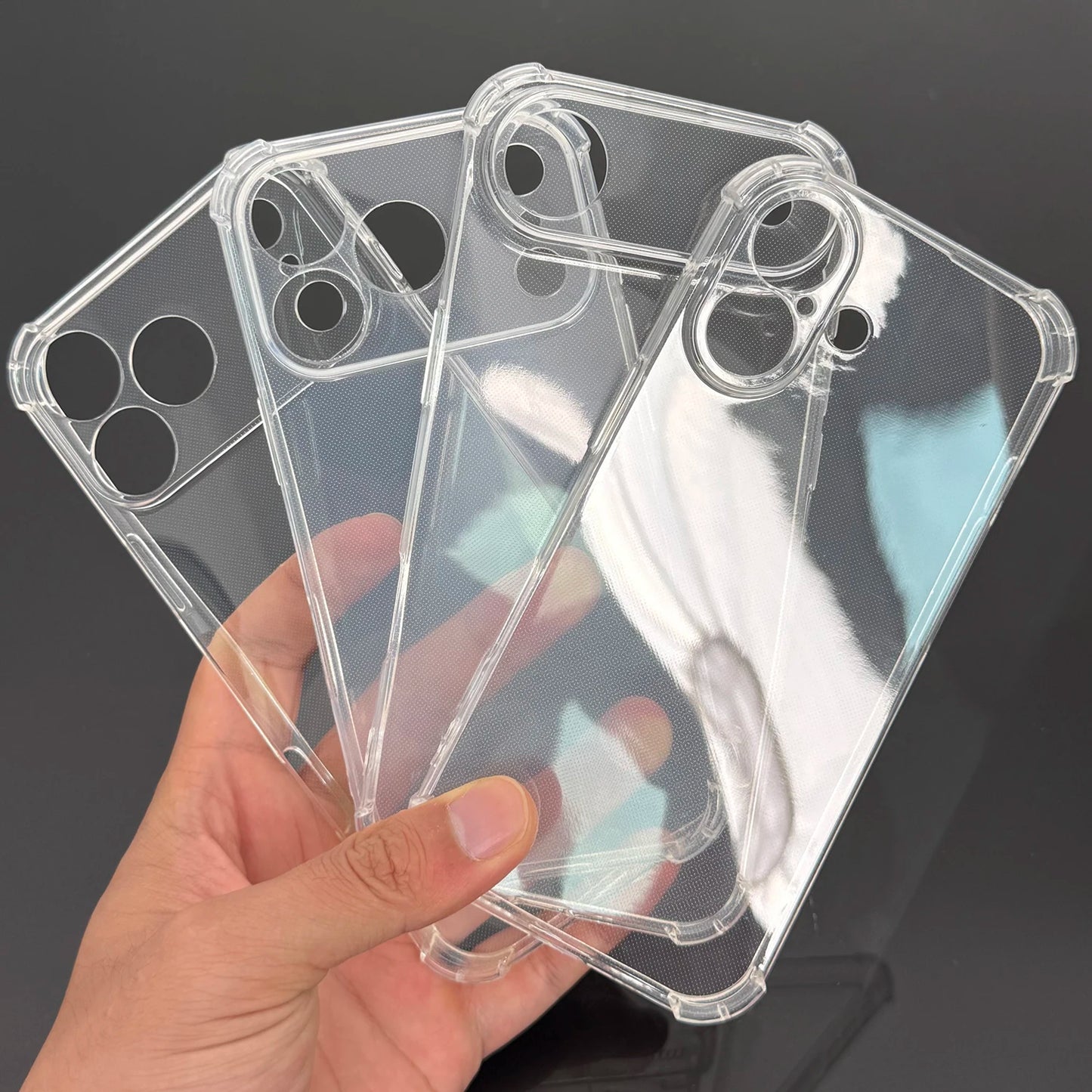 Transparent Phone Case High Definition Shockproof Corner Protection Phone Covers for IPhone 17 ProMax/17 Air/17 Pro/17